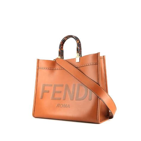 shopper fendi pelle bag|fendi sunshine shopper bag.